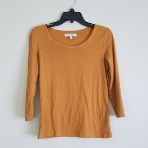 Orange 3/4 Sleeve Top